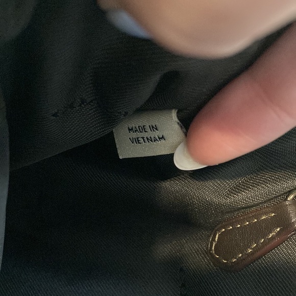 Coach Signature Print Canvas Satchel - Picture 7 of 12